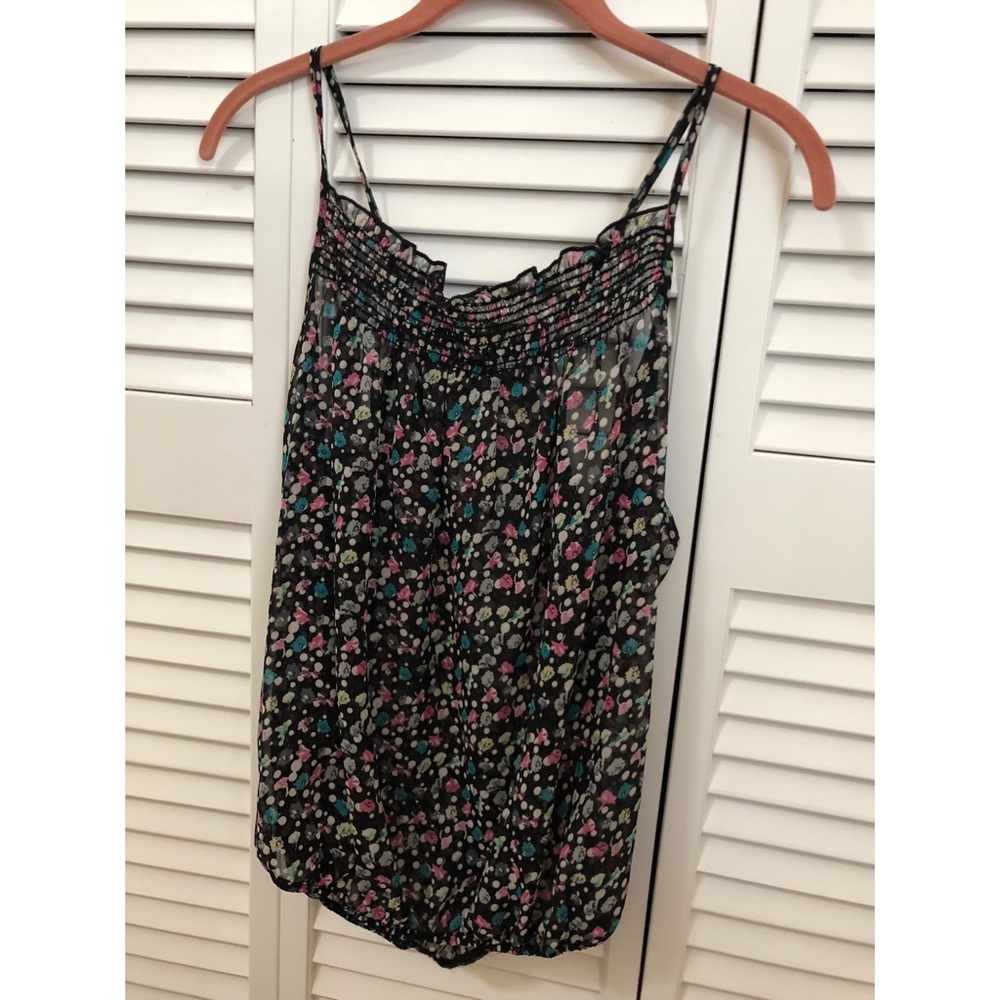 Black Mesh Tank Top